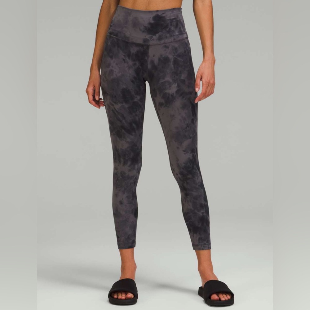 Lululemon Align High-Rise Pant 25" Diamond Dye Pitch Grey Graphite size 8